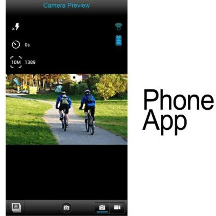 Denver ACT-8030W Full HD Actioncam (WiFi, 5,1 cm (2,0 Zoll) Display, CMOS Sensor, USB) inkl. wasserdichtem Gehäuse bis 55 m – Bild 4