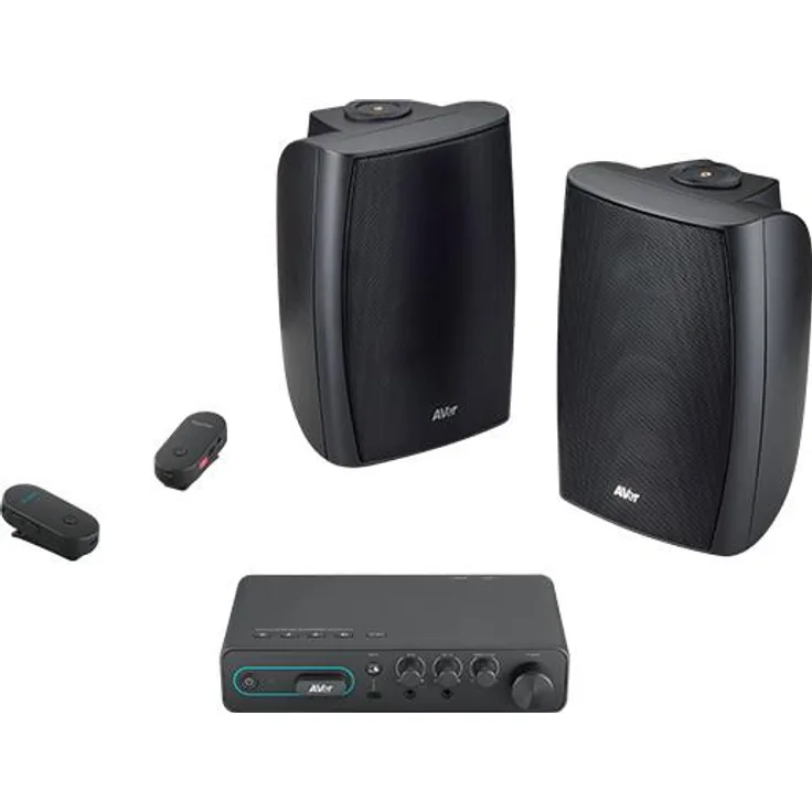 AVerMedia SAA5 Streaming Audio System, Bluetooth-Lautsprecher mit Sound-Mixer und kabellosem Lehrkraft-Mikrofon