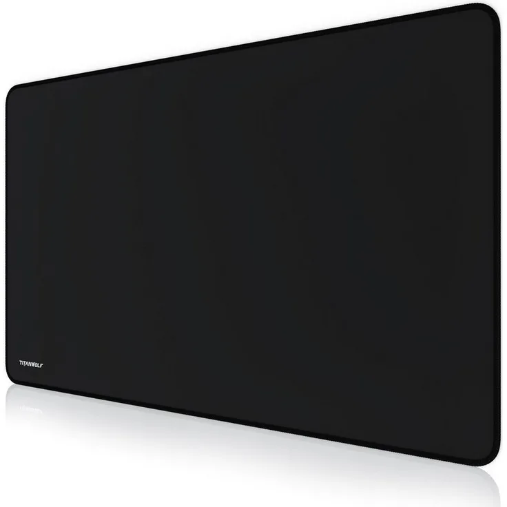 Titanwolf Gaming Mauspad, Übergröße Mousepad 1000x600mm, XXXL Tischunterlage groß mit Motiv, schwarz