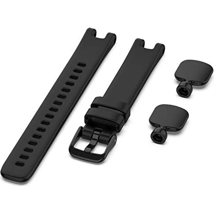 Shieranlee Armband für Garmin Lily, Silikon Ersatzarmband in Schwarz, flexibel, wasserdicht und verstellbar, für Damen – Bild 2