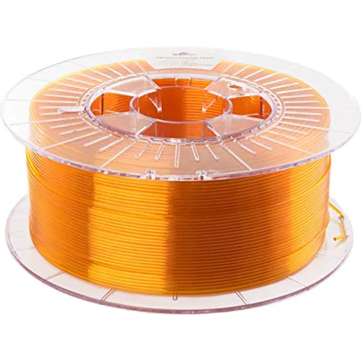 Spectrum PET-G Transparent Yellow, 1.75mm, 1kg Premium Filament, kratzfest und hochtransparent, made in EU für 3D-Drucker