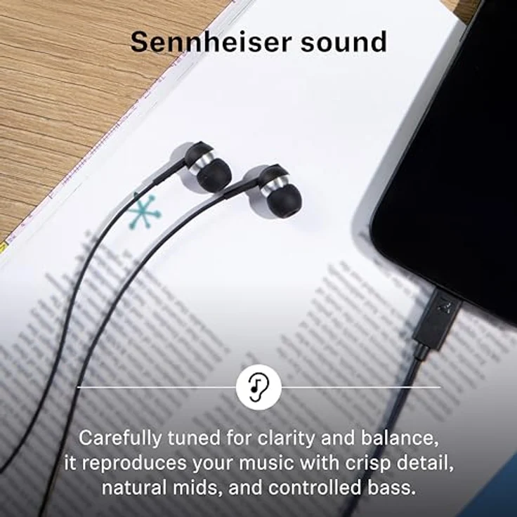 Sennheiser CX 80 U, In-Ear Kopfhörer mit klarer Soundqualität, rosa – Bild 4