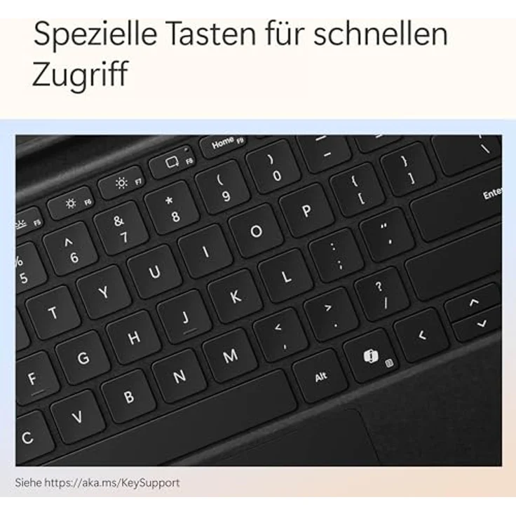 MICROSOFT Surface Pro Flex Keyboard, Tablet-Tastatur mit haptischem Touchpad, schwarz, abwärtskompatibel mit Surface Pro 8/9 – Bild 10