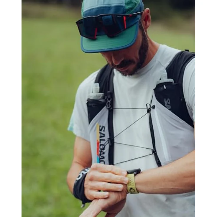 SUUNTO 22 ATH5 Silikon Armband Kompatibel Race, Vertical, 9 Peak Pro, 9 Peak, 5 Peak, Watch Strap Weiches Silikon Ersatzband 22mm Lemon Yellow S+M – Bild 3