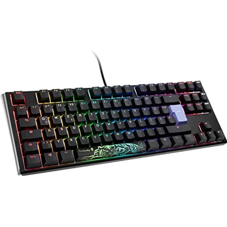 Ducky One 3 Classic Mechanische Tastatur - Mechanical Keyboard - Tastatur Gaming Mechanisch - Gaming Keyboard Mechanical - Mechanische Gaming Tastatur - TKL-Format 80% - MX-Blue