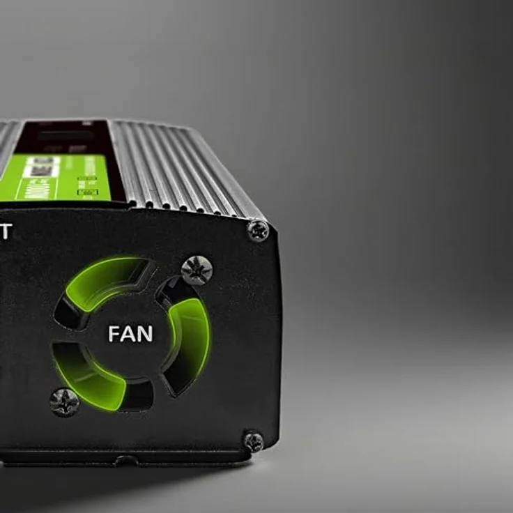 Green Cell DC to AC Wechselrichter 500 Watt, ATX Netzteil mit 1 Ausgang, Schwarz, 80 Plus – Bild 9