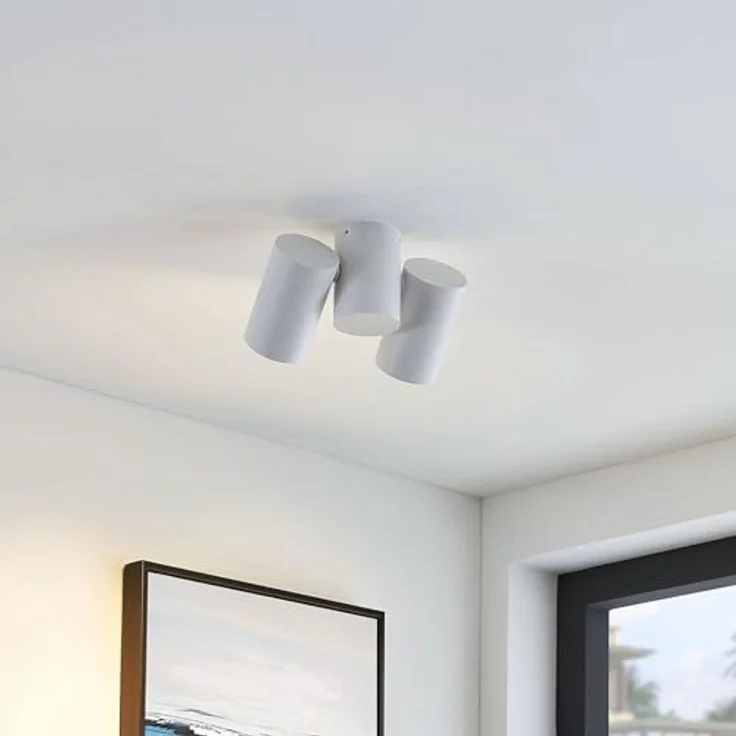 Arcchio Deckenlampe 'Gesina' in Weiß aus Aluminium für Wohnzimmer & Esszimmer - 2 flammig, GU10 – Bild 3
