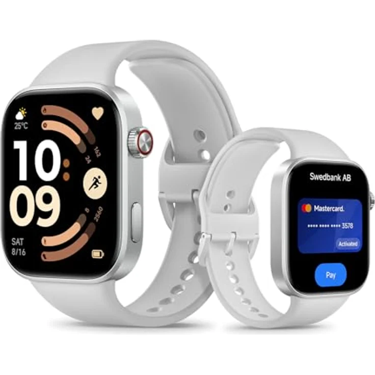 Xiaomi Redmi Watch 6, Smartwatch mit NFC und 2,07 Zoll AMOLED-Display, silberfarben – Bild 1
