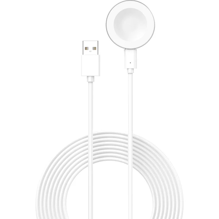 Wigento Ladekabel für Huawei Watch GT6 / Pro / GT5 Pro / GT5, Magnetisch mit Ladebase, 1m, Weiß