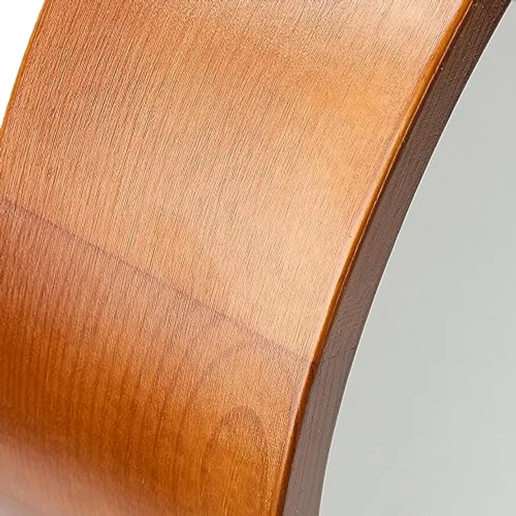 Licht-Erlebnisse Deckenleuchte ARBARO Glas Holz rustikal Ø27 cm E27 flach rund Modern blendarm Wohnzimmer – Bild 5