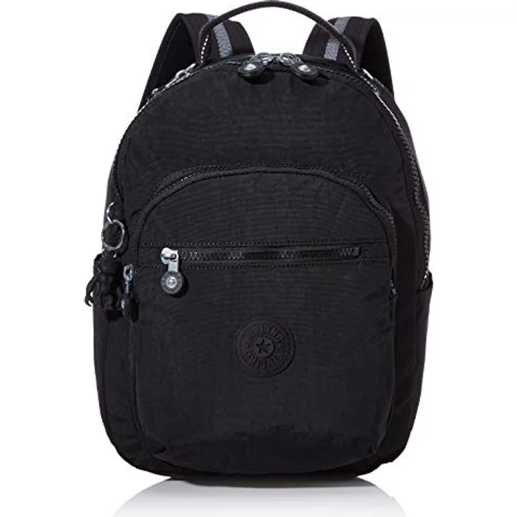 Kipling SEOUL S, Kleiner Rucksack mit Laptop-Schutz 13 Zoll, 35 cm, 14 L, 0.50 kg, Black Noir