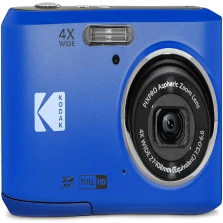 Kodak PIXPRO FZ45, 16 MP Kompaktkamera mit 4x Zoom und 1080p Full HD, Blau – Bild 2