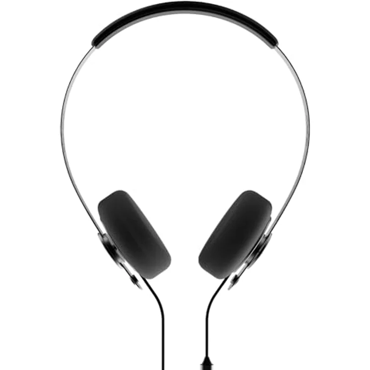 Gadhouse Wesley Retro-Kopfhörer, Vintage-Kopfhörer im Walkman-Stil mit 40-mm-Treibern, USB-C und 3,5-mm-Konnektivität, leichtes 105-g-Design, Inline-Mikrofonsteuerung, schwarz – Bild 1