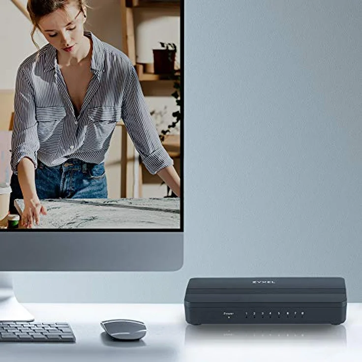 Zyxel 8-port Gigabit Ethernet Switch für Spiele und Medien, Lifetime Garantie [GS108S] – Bild 5
