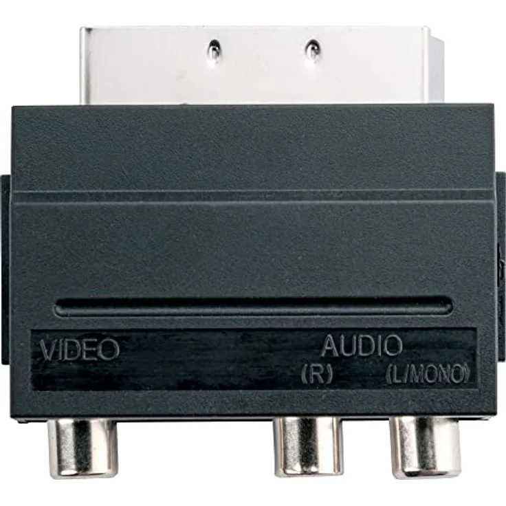 Schwaiger Video-AV-Adapter OUT, 1 x Scart-Stecker, 3 x Cinch-Kupplung für Audio-/Videoübertragung – Bild 3