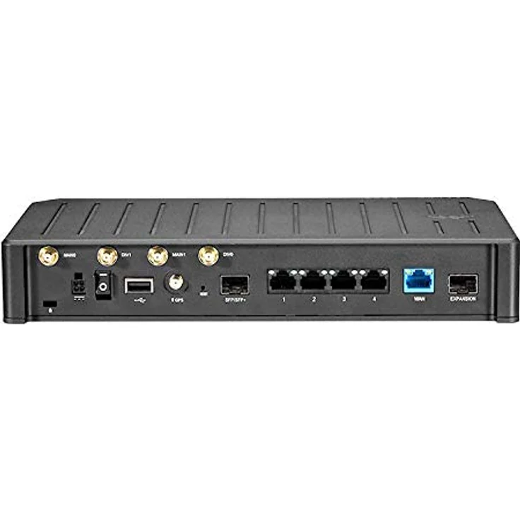 Cradlepoint E300 4G Router, Wi-Fi 6, bis zu 1,2 Gbit/s, Dual-Band, 5 RJ45-Anschlüsse, schwarz – Bild 2