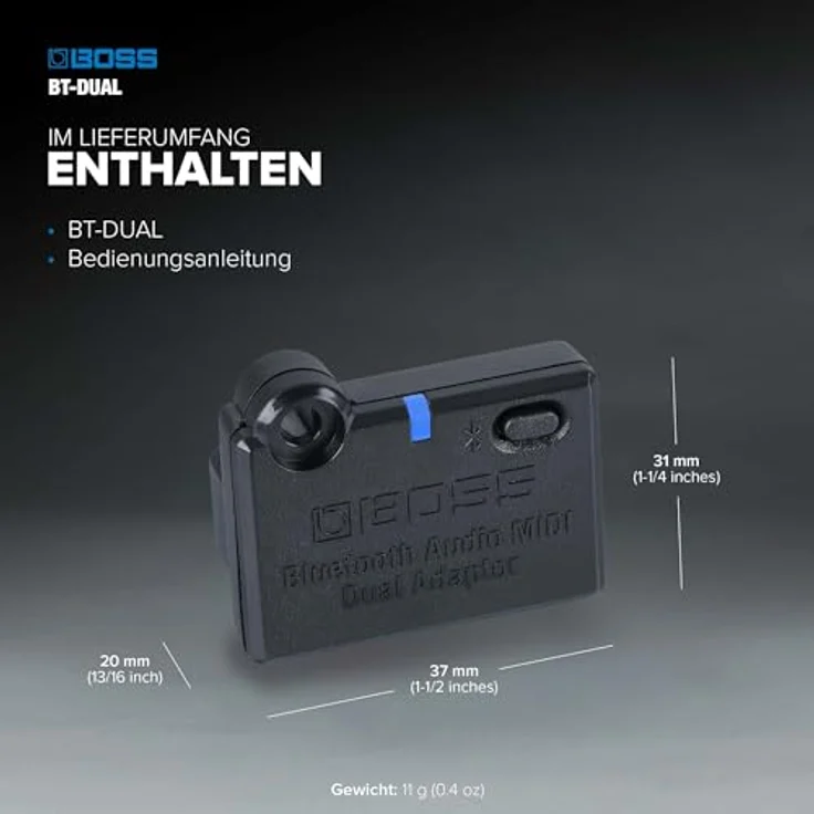 BOSS BT-DUAL, Bluetooth Audio MIDI Dual-Adapter für Katana Gen 3, ME-90 und kompatible BOSS/Roland Produkte, kabelloses Streaming und Steuerung – Bild 5