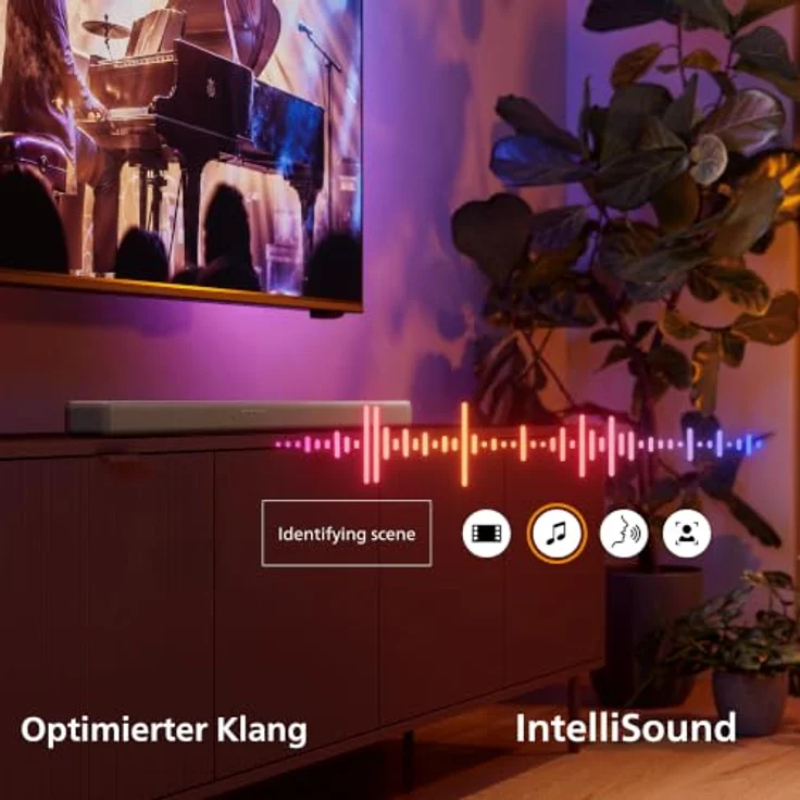Philips TAB5601/10, 2.1 Soundbar mit Subwoofer, 145 W, Dolby Digital Plus, DTS Virtual:X, Intellisound, Bluetooth, HDMI ARC – Bild 5