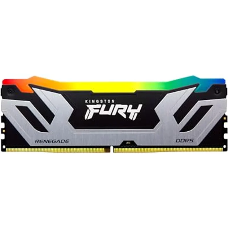 Kingston Fury Renegade DDR5 RGB CUDIMM, 24GB 8800MT/s CL42, Silber/Schwarz, Intel XMP 3.0, Gaming Speicher – Bild 2