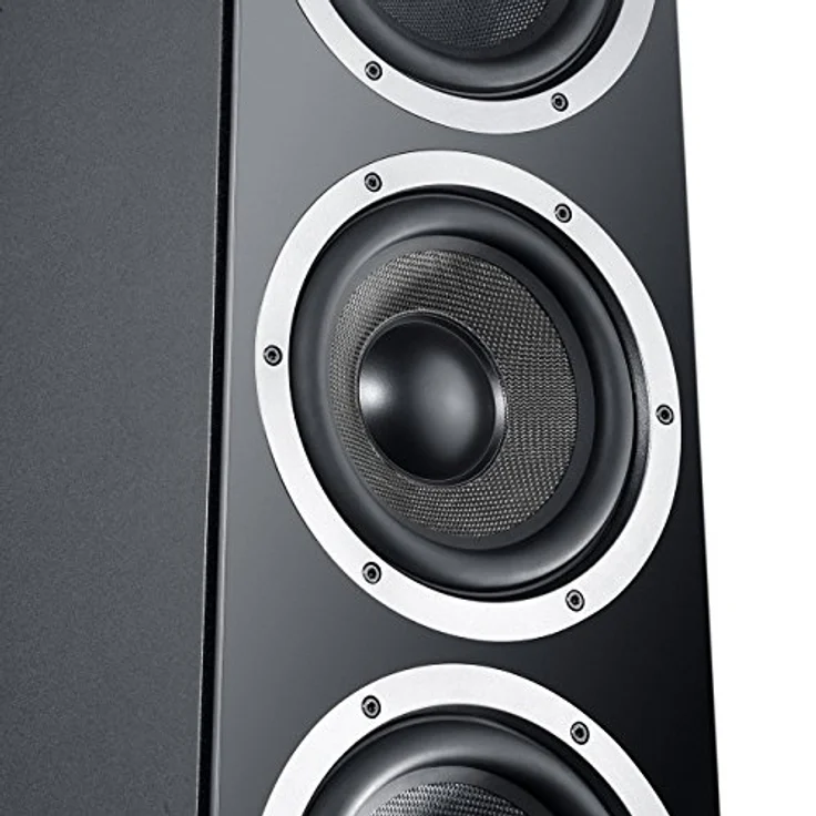 Teufel Theater 500 - HiFi-Stereo-Standlautsprecher Paar, 3-Wege-System, Downfiring Bassreflexsystem, Premium Sound, gleichen Klang an jeder Hörposition - schwarz - Preisvergleich – Bild 4