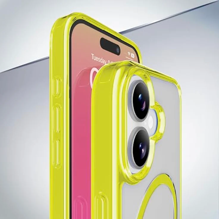 Cellular Line Iconic Mag - iPhone 17 Transparente Hülle mit farbigen Rändern, kompatibel mit Magsafe-Ökosystem, Versandkostenfrei – Bild 3