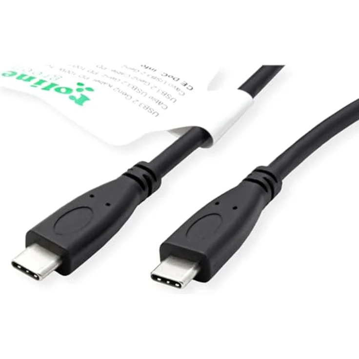 ROLINE GREEN USB3.2 Gen2 Typ C-C Kabel, PD 20V5A, 0,5 m, halogenfreies TPE-Material, vergoldete Kontakte – Bild 2