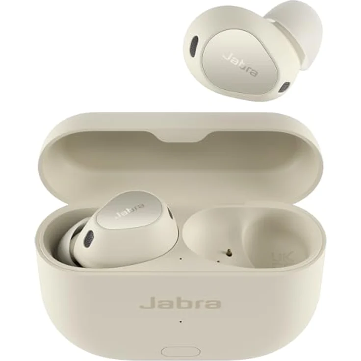 Jabra Elite 10 Gen 2 kabellose Bluetooth-Earbuds mit 3D-Sound und LE-Audio-Smartcase – Soft White – Bild 1
