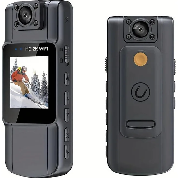 INF HD 1080P Tragbare Körperkamera mit Audio & Rückclip, WiFi-Konnektivität und hochauflösender Videoaufnahme