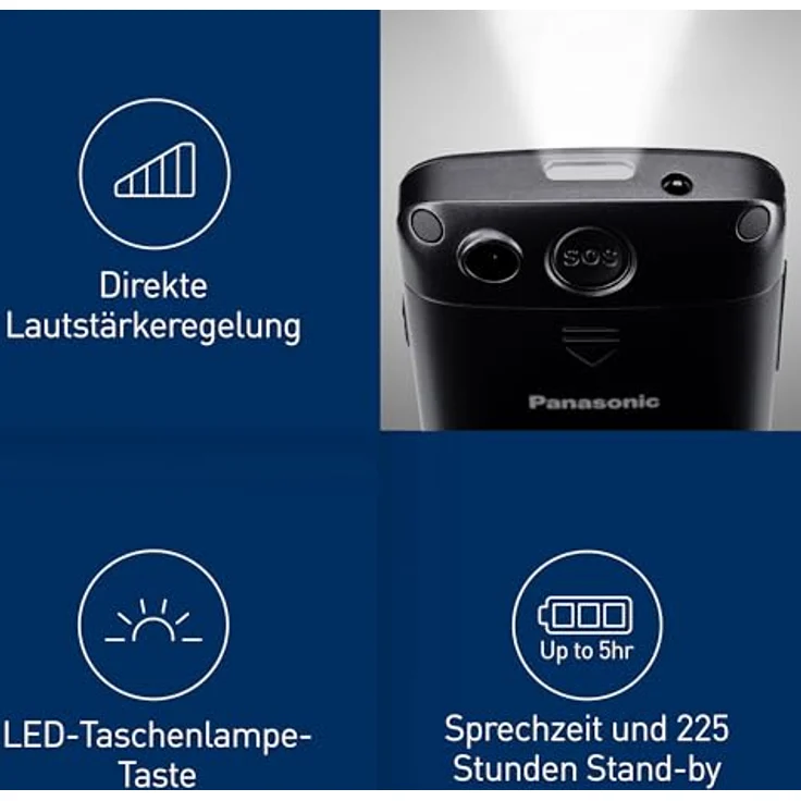 Panasonic KX-TU110 Schwarz Dual-SIM – Bild 6