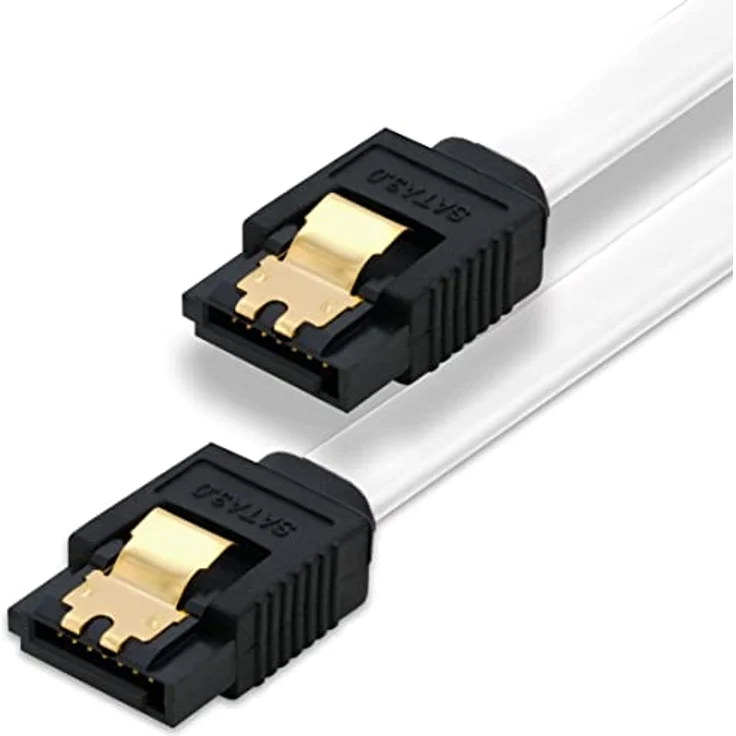 BIGtec BIG1948 1m HDD S-ATA Kabel weiß gerade/gerade Kontakte vergoldet – Bild 2
