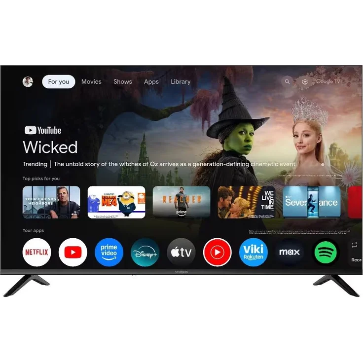 Strong SRT50UH7773, 50 Zoll 4K UHD Smart LED TV mit WLAN, Schwarz