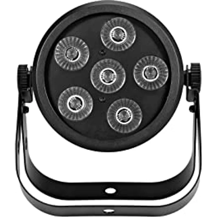 Eurolite LED Silent Par 6 QCL Floor, leistungsstarker Scheinwerfer mit LED-Technologie, geräuschlos, schwarz – Bild 2