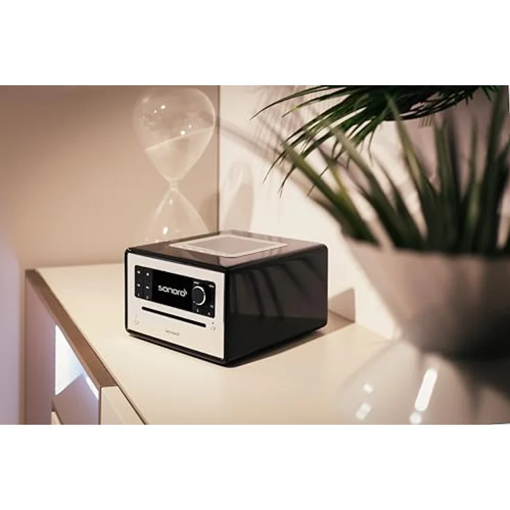 sonoro Elite Internetradio mit CD-Player, DAB+, FM, Spotify, Amazon Music, Deezer, Schwarz Silber, 360° Klang, Dual-Alarm, Bluetooth – Bild 5
