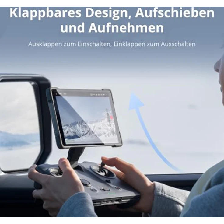 DJI RC Pro 2, Drohnen Fernsteuerung für Mavic 4 Pro, Mini 4 Pro, Air 3, Air 3s, 7-Zoll Mini-LED-Display, schwarz – Bild 3