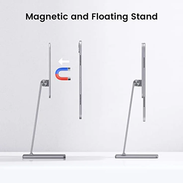INVZI MagFree Ständer für iPad Pro, verstellbar, drehbar, schwebend, magnetisch, für Apple iPad Pro 12.9 3. / 4. / 5. Generation, iPad Pro 11 Zoll 1. / 2. / 3. / 4. Generation, iPad Air 4. /5. – Bild 4