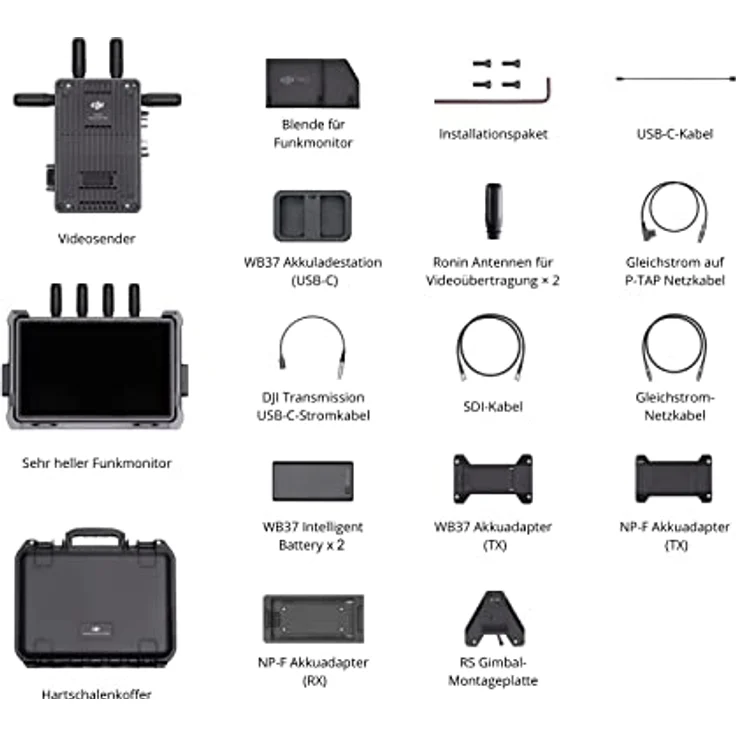 DJI Transmission Combo, Drohnen Transmitter mit integrierter Videoübertragungslösung, Schwarz – Bild 5