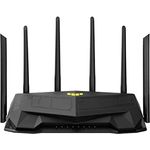 ASUS TUF Gaming AX6000 AiMesh Dual Band WLAN kombinierbarer Router (Tethering als 4G und 5G Router-Ersatz, WiFi 6, dedizierter Gaming Port, Dual 2.5G Port, Port Forwarding, AiProtection Pro)