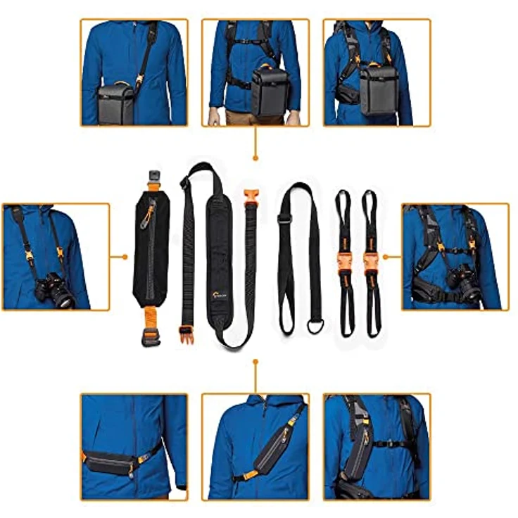 Lowepro PhotoSport BP 15L AW III, Wander Kamerarucksack für Spiegellose, Blau un Schwarz, kompatibel mit Sony α6000 – Bild 5