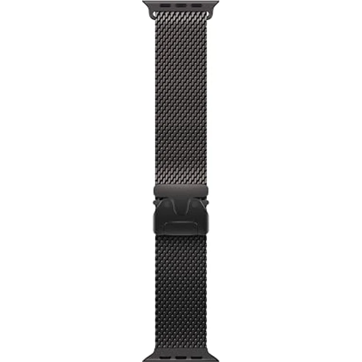 Apple Milanaise Armband für Apple Watch, Titan-Geflecht, 49 mm, Schwarz, Medium – Bild 1