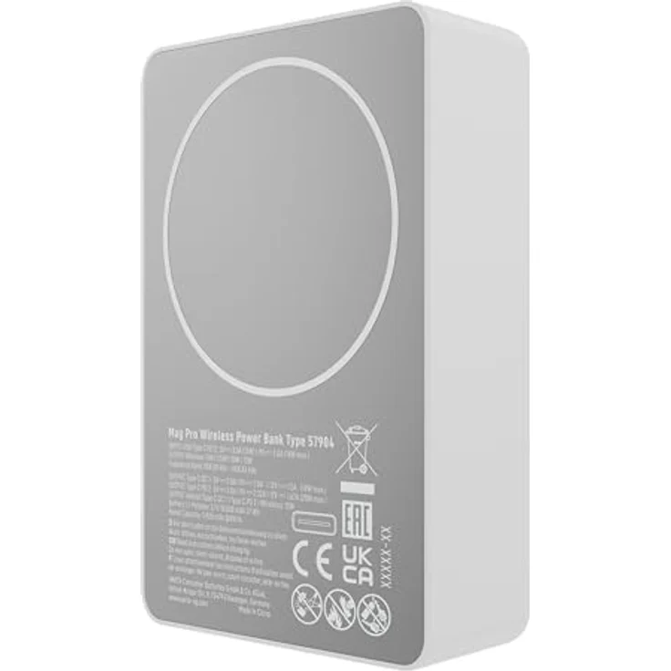 Varta Mag Pro Wireless PB 10000 mAh, Powerbank mit kabellosem Laden, 20W, Weiss – Bild 9