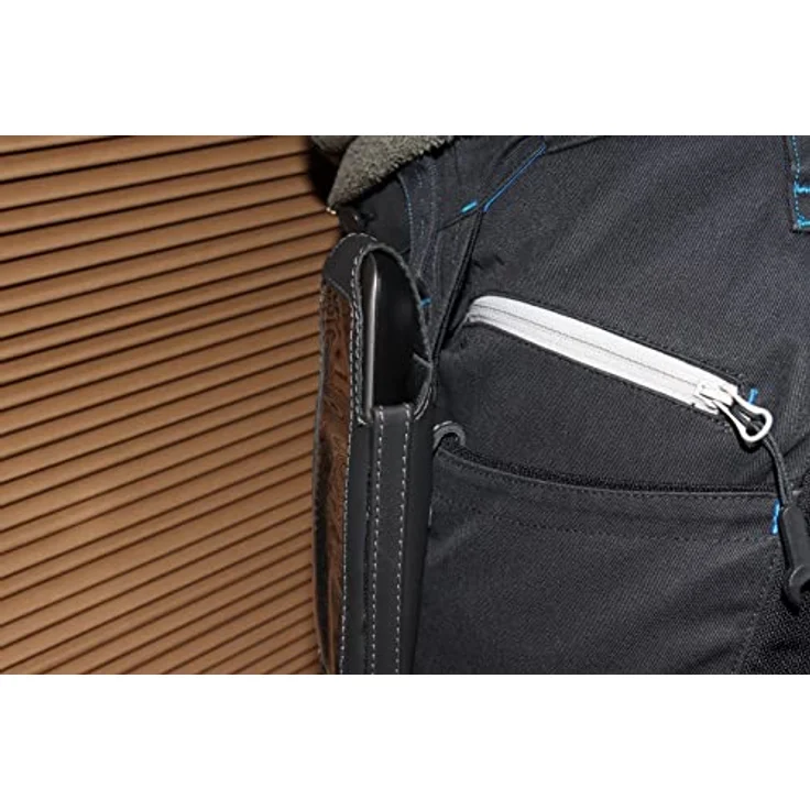 JT Berlin Ledertasche für das Gigaset CL660 Serie (CL660HX / CL660 / CL660A / CL690 / C630a) - schwarz [Telefontasche aus Echtleder I In 8-Stufen drehbarer Gürtelclip I Handmade in Europe] – Bild 5