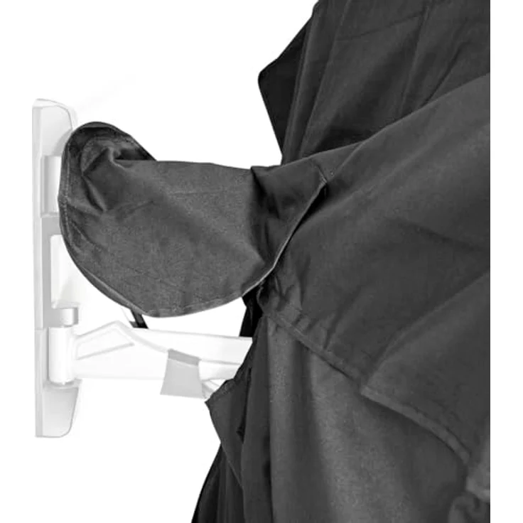Nedis Outdoor-TV-Schirm-Abdeckung, Schutzabdeckung für 65-70 Zoll Fernseher aus Oxford-Gewebe, 360°-Schutz, Schwarz – Bild 7