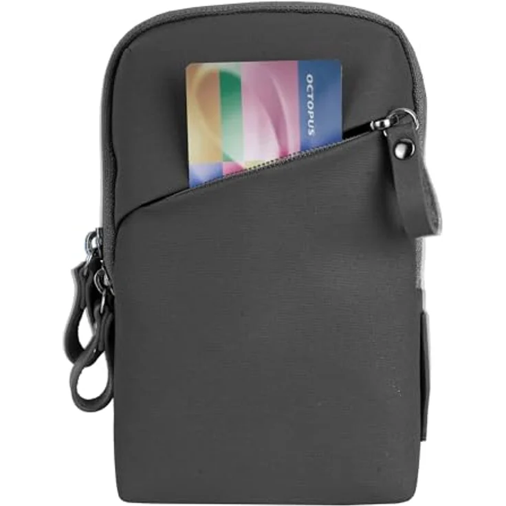 Vanguard VEO Metro SP Smartphone-Tasche, gepolstert, Schwarz, wetterfest mit abnehmbarem Schultergurt und Fronttasche – Bild 5
