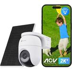 EZVIZ CB8 Lite 4G Überwachungskamera mit 360° PTZ, 4MP, Farb-Nachtsicht, 2-Wege-Audio, Person/Fahrzeugerkennung und 5W Solarpanel