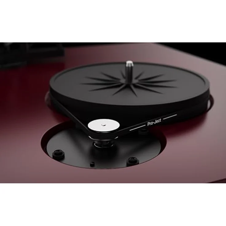 Pro-Ject Debut EVO 2 Plattenspieler, Hochglanz-Schwarz, Riemenantrieb, 33/45 U/min, 8,6" Carbon-Tonarm, höhenverstellbare Füße – Bild 6
