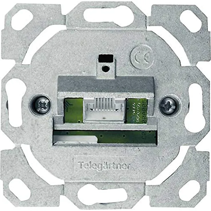 Teleg„rtner AMJ45 Anschlussdose Kat.6A (tief), ohne ZP, 1