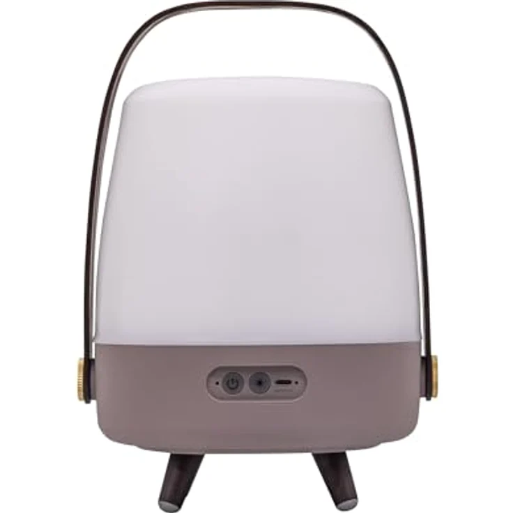 Kooduu - Lite-up Play Mini Sound by Sound by JBL Lautsprecherlampe - Tragbar und Kabellos - Bluetooth-Verbindung und hochwertiger Klang, Erde - Braun, Taupe – Bild 1