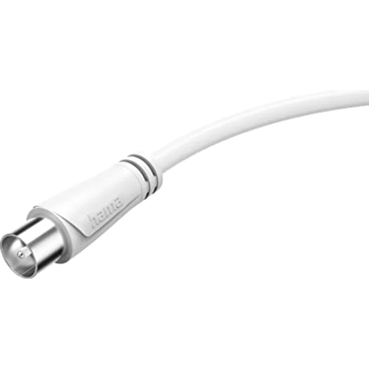 Hama Antennen-Anschlusskabel, 3 m, Weiß, 90 dB, Koax-Stecker zu Koax-Kupplung, doppelte Abschirmung – Bild 4