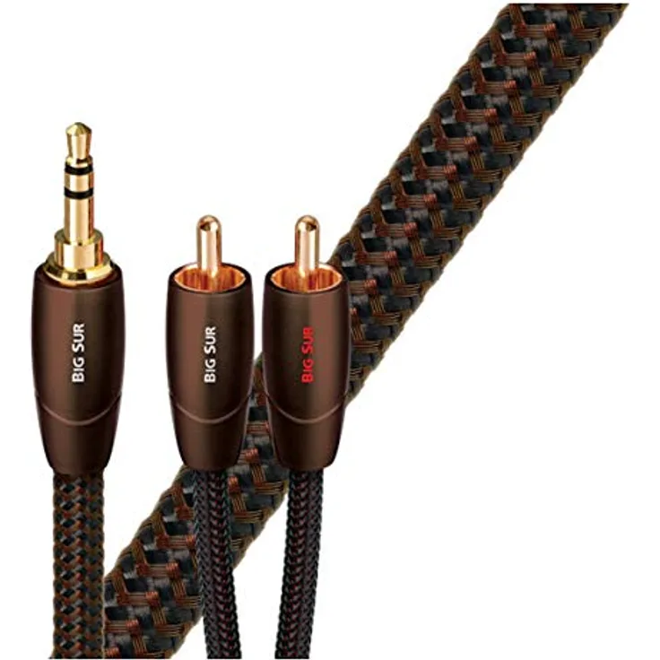 AudioQuest Big SUR 2 m High-End Audiokabel 3,5 mm Klinke auf Cinch (Stereo)