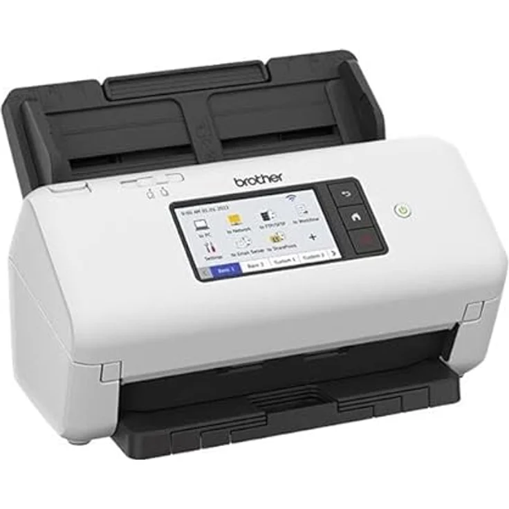 Brother ADS-4700W, Professioneller Dokumentenscanner mit USB, LAN und WLAN, Duplex Scan, Touchscreen, ADS4700WRE1, Weiß – Bild 4